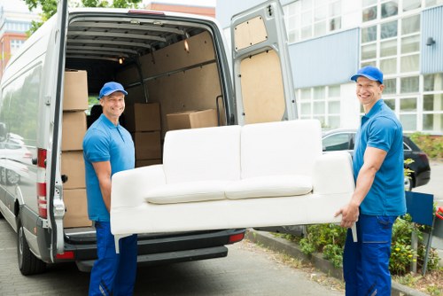 Removal van ready for a home move in Scotland