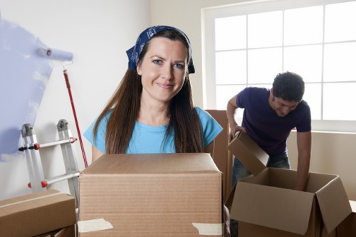 Local moving truck service navigating Scottish city streets
