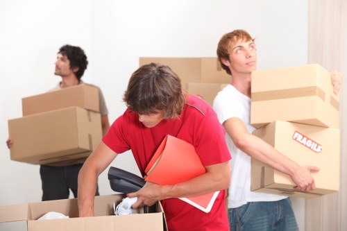 Scotland Removals team following safety procedures during operations