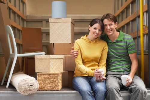 Risk assessment being carried out before a Scottish home removal