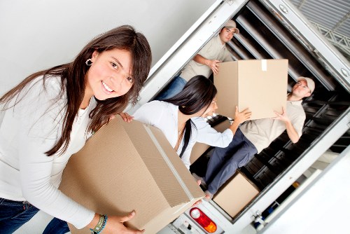 Local movers handling access challenges in a Scottish city centre